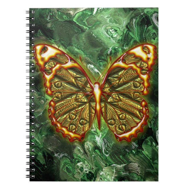 Engraved Butterfly 1 Notebook (Front)