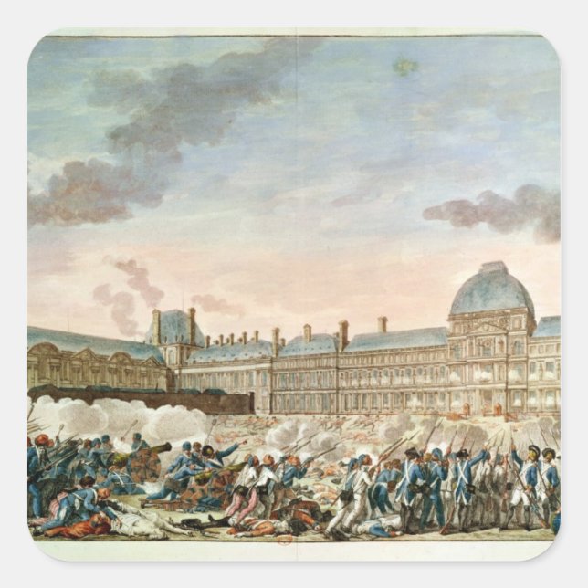 Engraved by Isidore Stanislas Helman Square Sticker (Front)