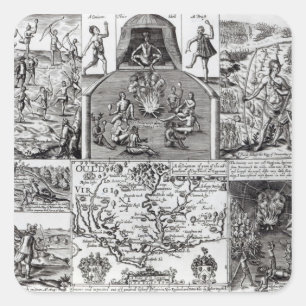 Engraved by Robert Vaughan Square Sticker