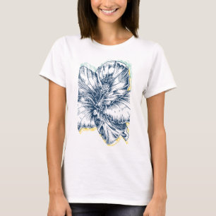 Engraved flower T-Shirt