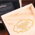 Engraved Gift Set with Black Leather Men's Wallet