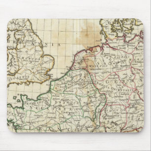 Engraved Map of Europe Mouse Pad