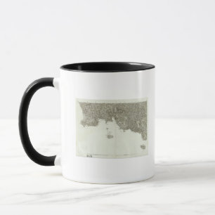 Engraved map of France 2 Mug