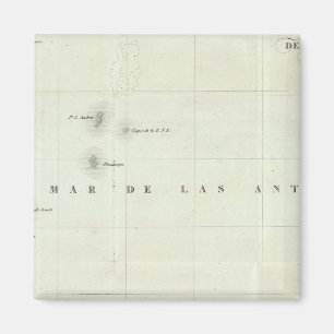 Engraved Map of Panama Magnet