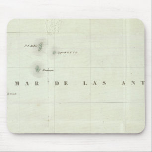Engraved Map of Panama Mouse Pad