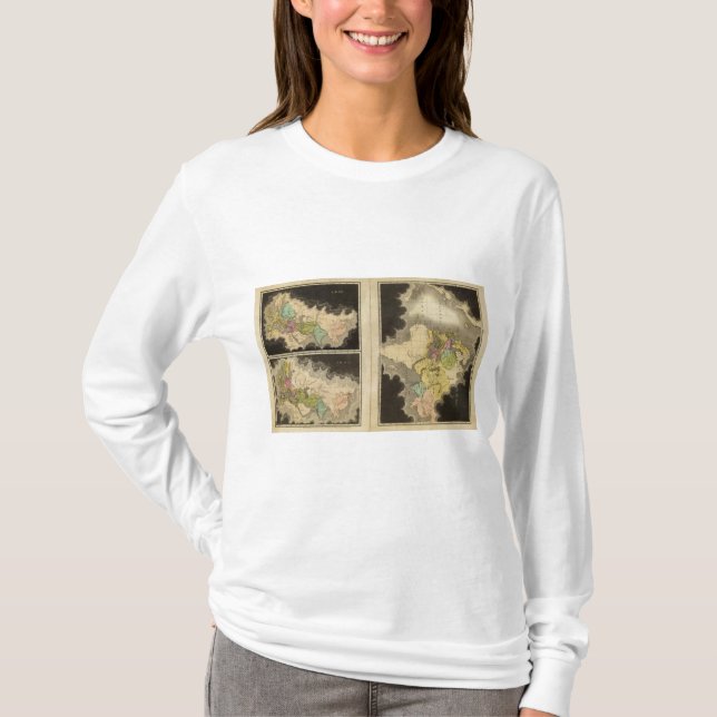 engraved maps of the world T-Shirt (Front)