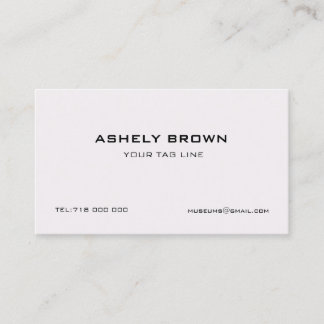 Engraved Minimalist Business Card