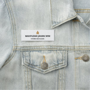 Engraved Name Tags Magnetic & Sticky Labels