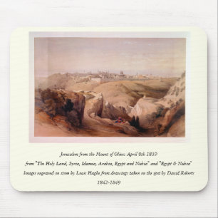 Engraved on stone by Louis Haghe Mouse Pad