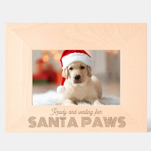 Engraved Photo Frame, Christmas dog lover fun Etched Frames