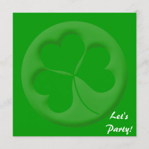 Engraved Shamrock Invitation Template