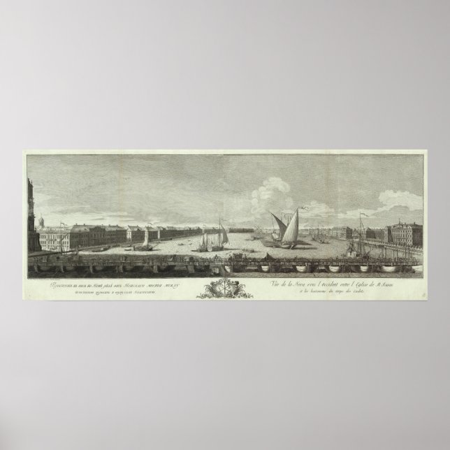 Engraved View of Saint Petersburg 6 Poster (Front)