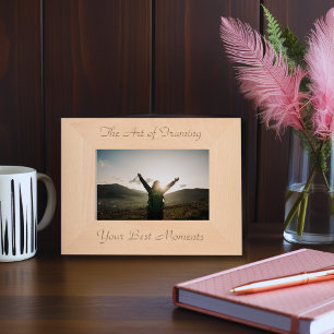 Engraved Wooden Photo Frame – Elegant Design