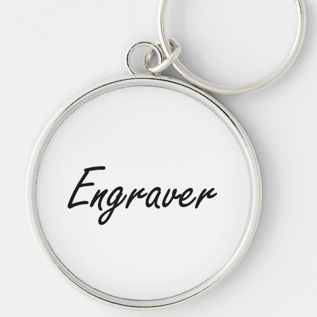 Engraver Artistic Job Design Key Ring (Front)
