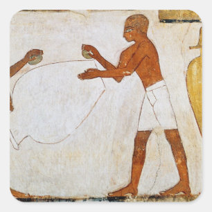 Engraving and polishing vases in gold and square sticker