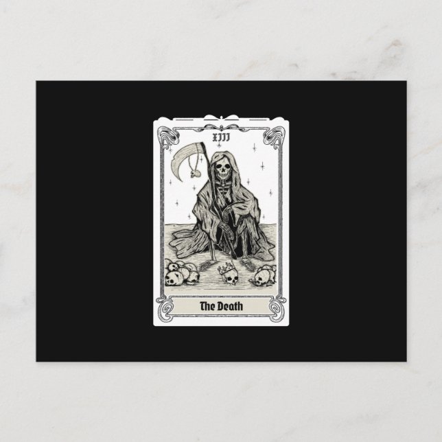 engraving tarot the death XIII Postcard (Front)
