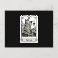 engraving tarot The Hermit IX