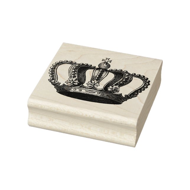 Engraving vintage crown rubber stamp (Stamp)