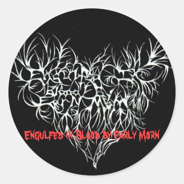 Engulfed (mastered)(1)(limited edition)peg, Eng... Classic Round Sticker (Front)