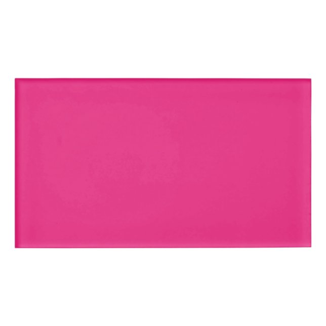 Enhance Your Design with Pink Background  Name Tag (Front)