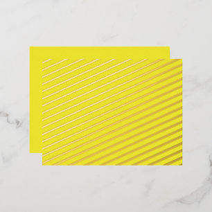 Enhance Your Design with Yellow Background Foil Holiday Postcard