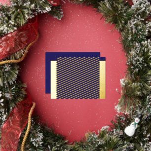Enhance Your Home Decor with a Stylish Blue  Foil Holiday Postcard