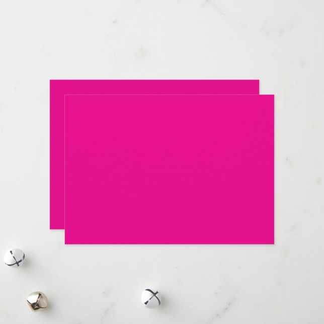 Enhance Your Space with a Pink Background Holiday Card (Front/Back In Situ)