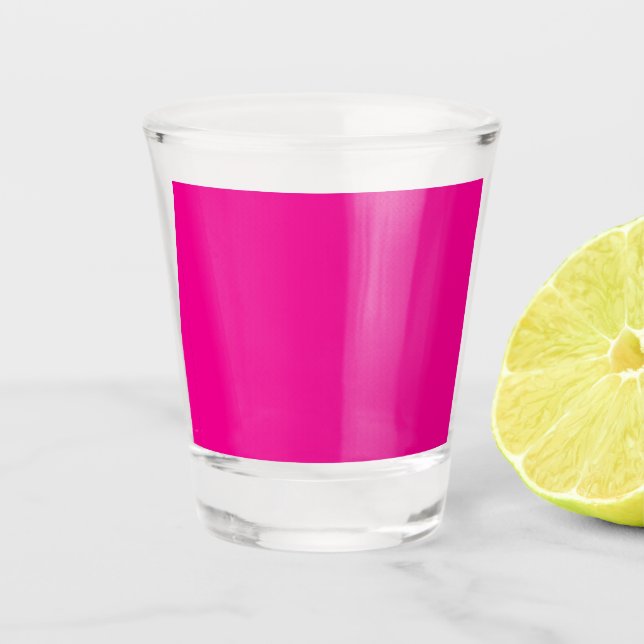 Enhance Your Space with a Pink Background Shot Glass (Front)