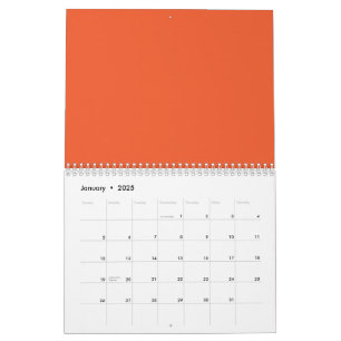 Enhance Your Space with an Eye-Catching Orange Calendar