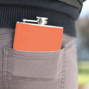 Enhance Your Space with an Eye-Catching Orange Hip Flask