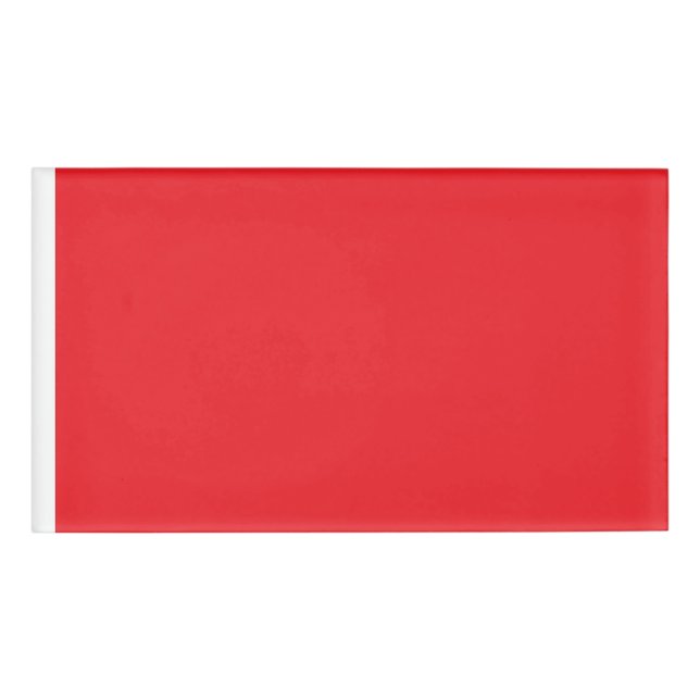 Enhance Your Website Banner with Red Background  Name Tag (Front)