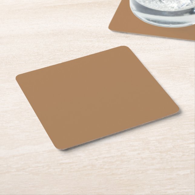 Enhance Your Website Design with a Stunning Brown  Square Paper Coaster (Angled)