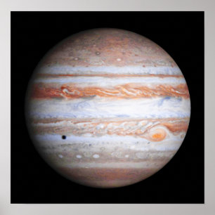 ENHANCED image of Jupiter Cassini flyby NASA Poster