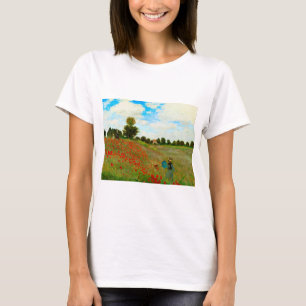 Enhanced Poppy Field by Claude Monet T-Shirt