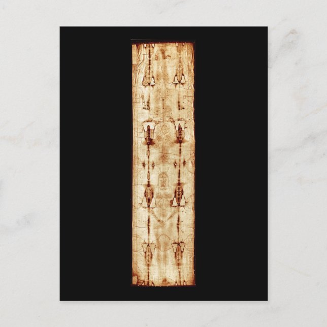 ENHANCED Shroud of Turin full image Jesus Christ Postcard (Front)