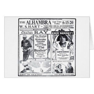 Enid Bennett 1919 vintage movie ad card