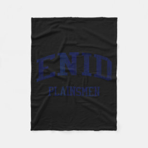 Enid High School Hs Ok Graphic Art Fleece Blanket