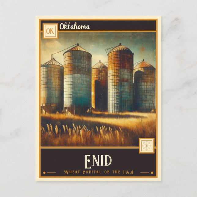Enid, Oklahoma | Vintage Postcard (Front)