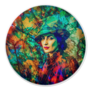 Enigma in Autumn Ceramic Knob