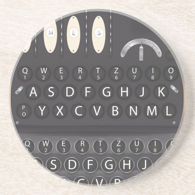 Enigma Machine Coaster (Front)