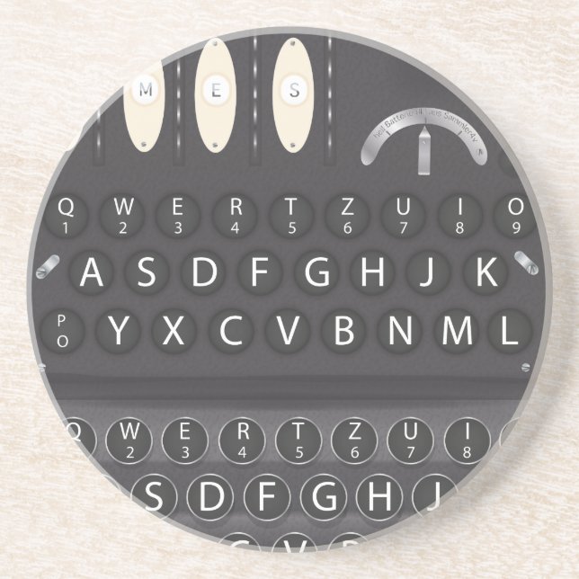 Enigma Machine Coaster (Front)