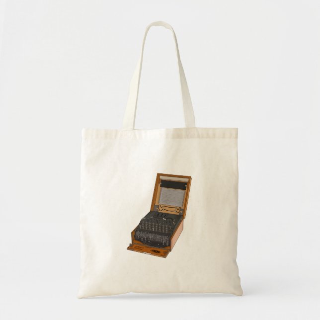Enigma Machine Tote Bag (Front)