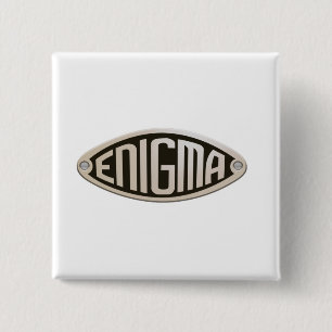 ENIGMA. WWII, CODE BREAKERS, LOGO. 15 CM SQUARE BADGE