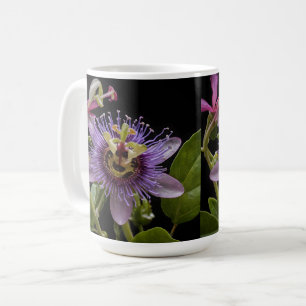 Enigmatic Beauty: the Purple Passion Flower Coffee Mug