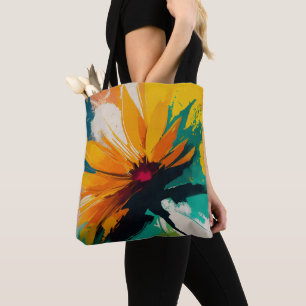Enigmatic Blossom – A Dance Of Colour And Motion Tote Bag