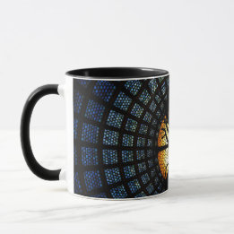 Enigmatic Dark Blue Symbolic Tree Mug