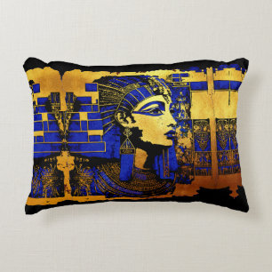 Enigmatic Egyptian Pharaonic Manuscripts Decorative Cushion