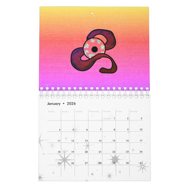 Enigmatic Entwined Eye Calendar (Jan 2026)