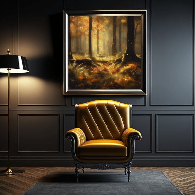 "Enigmatic Jungle Canopy - Mystical Yellow Plants Poster (Creator Uploaded)