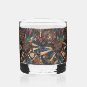 Enigmatic Navy "Ancient Indigenous Chronicles" Roc Whiskey Glass